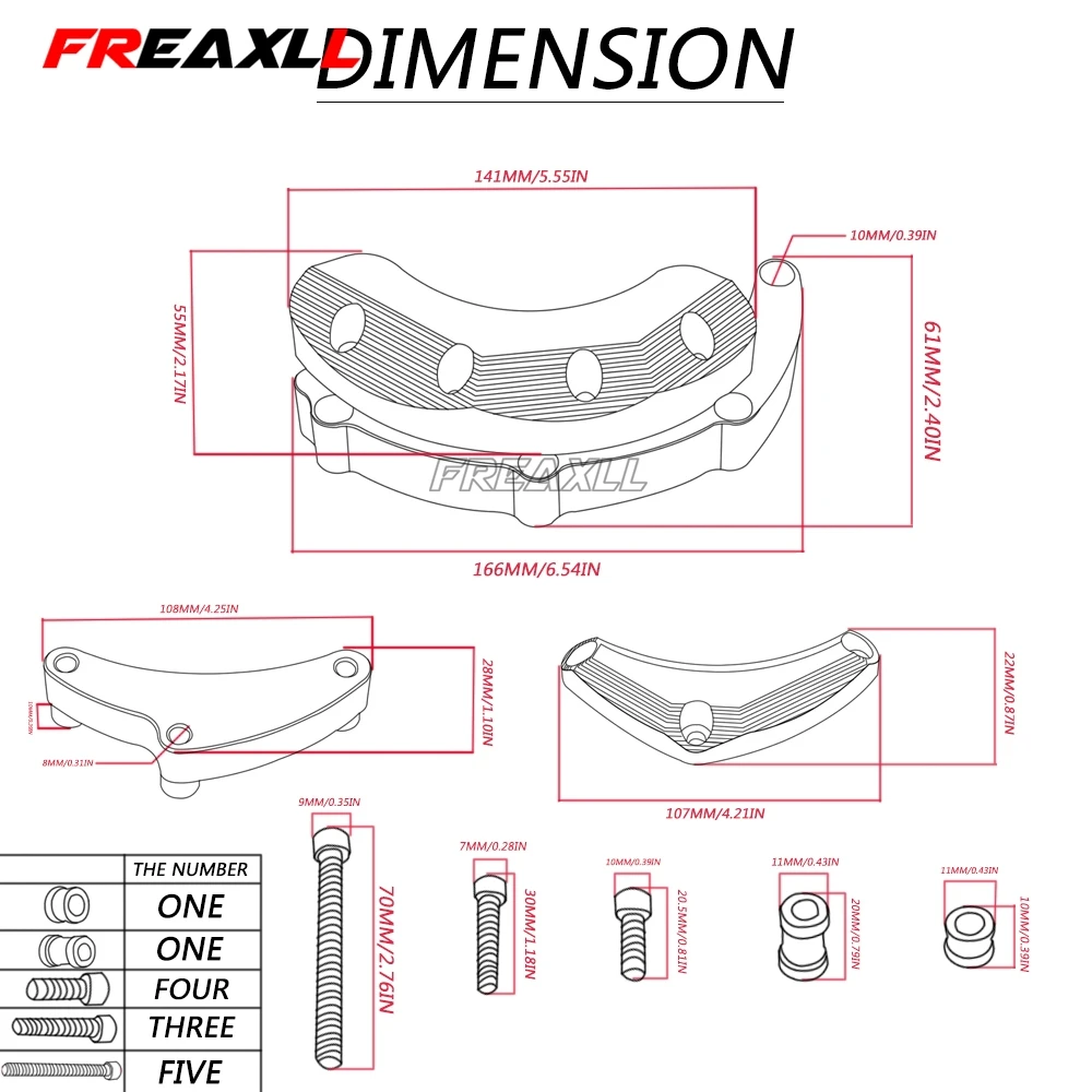 

Moto Engine Stator Crash Pad Slider Protector cover Bracket For YAMAHA MT-09 MT09 FZ-09 FZ09 MT-09 TRACER MT09 TRACER FJ-09 FJ09