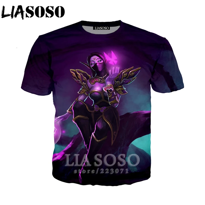 LIASOSO Новый Модный свитшот с 3D принтом для мужчин и женщин видеоигра Dota 2 футболка