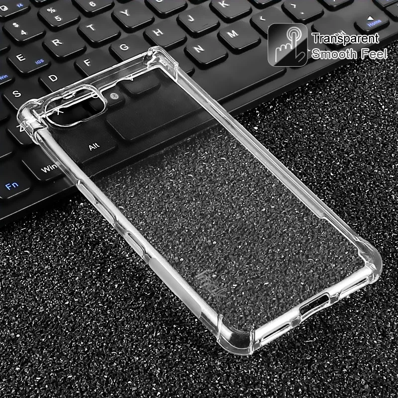 IMAK Для BlackBerry Keyone шелковистой анти-капля ТПУ Mobile Shell + Экран протектор фильм для