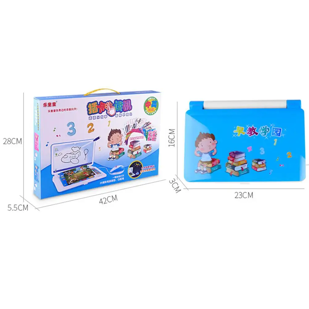 Детский игрушечный ноутбук hobbyline многофункциональный Обучающий компьютер для