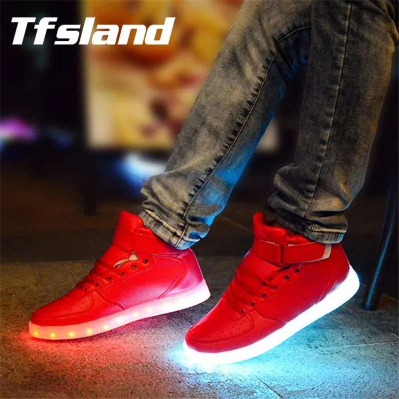 Tfsland/светящаяся обувь со светодиодной подсветкой для мужчин и женщин светящаяся