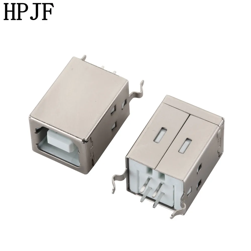 

5 шт./лот Usb разъем типа B 180-градусов по вертикали флеш-накопитель USB с гнездовым соединителем для принтера розетка с квадратным носком разъем