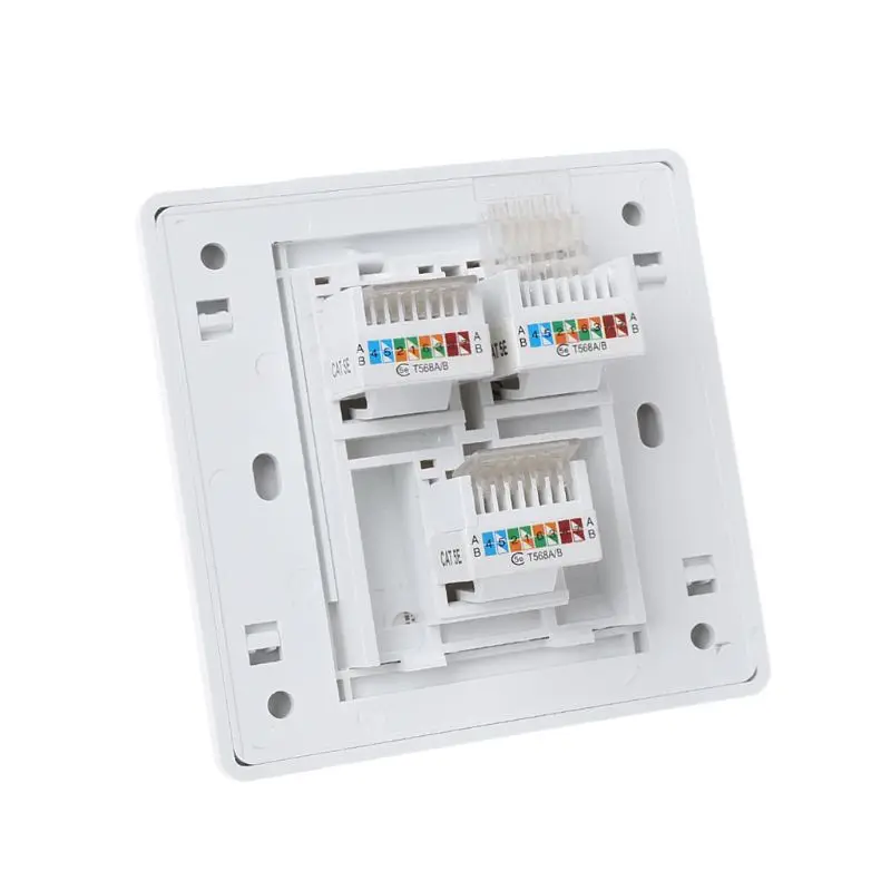 Панель компьютерной розетки 86 типа CAT5E, сетевой модуль RJ45, кабель, интерфейсный разъем, настенный S (art.: 7ac31bb79) - 7ac31bb79