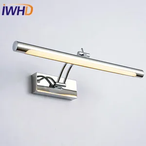 Modern Mirror Light Wall Lamp LED Fashion Silver Waterfool Wall Sconce Lighting Fixtures Simple Bathroom Wall Lights Lamparas Modern Mirror Light Wall Lamp LED Fashion Silver Waterfool Wall Sconce Lighting Fixtures Simple Bathroom Wall Lights Lamparas