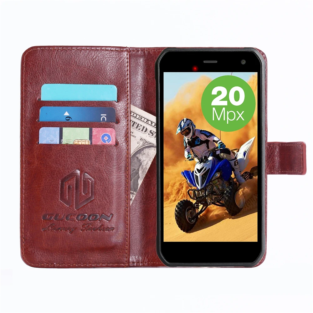 GUCOON классический кошелек чехол для Evolveo StrongPhone G8 из искусственной кожи Винтаж книга откидная крышка Магнитная Мода телефон случаях