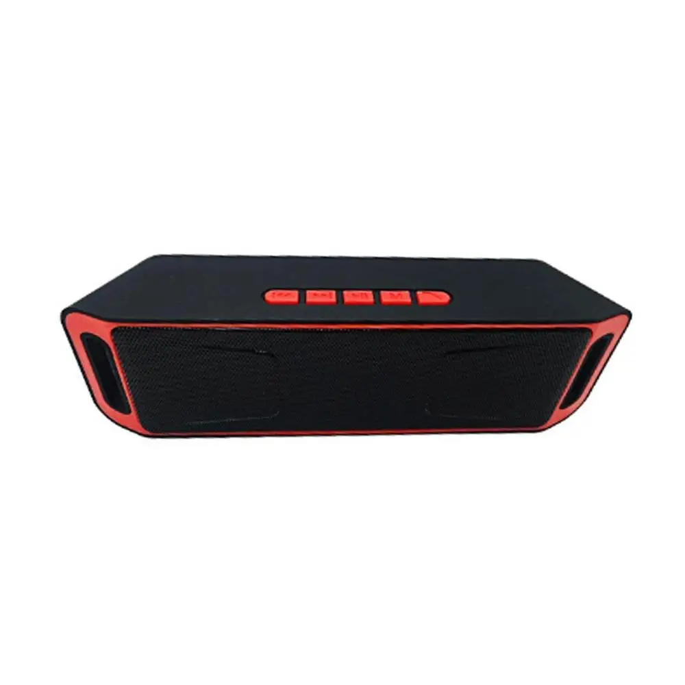 red Громкий динамик портативный динамик Bluetooth Саундбар стерео динамик s 3D объемный TF динамик звуковая панель для ноутбука caixa de som - Цвет: red