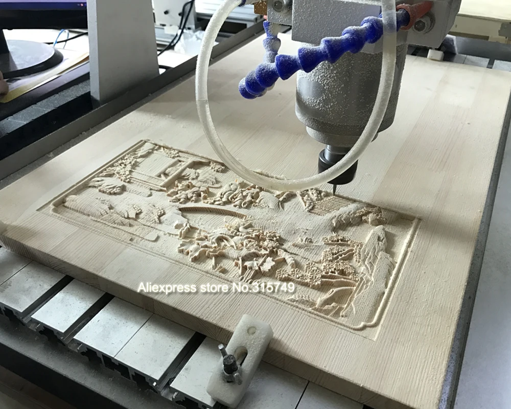 CNC 6040 USB Mach3 управление 2.2квт 4 оси ЧПУ маршрутизатор ЧПУ резьба по дереву деревообрабатывающий фрезерный гравер машина с охлаждением