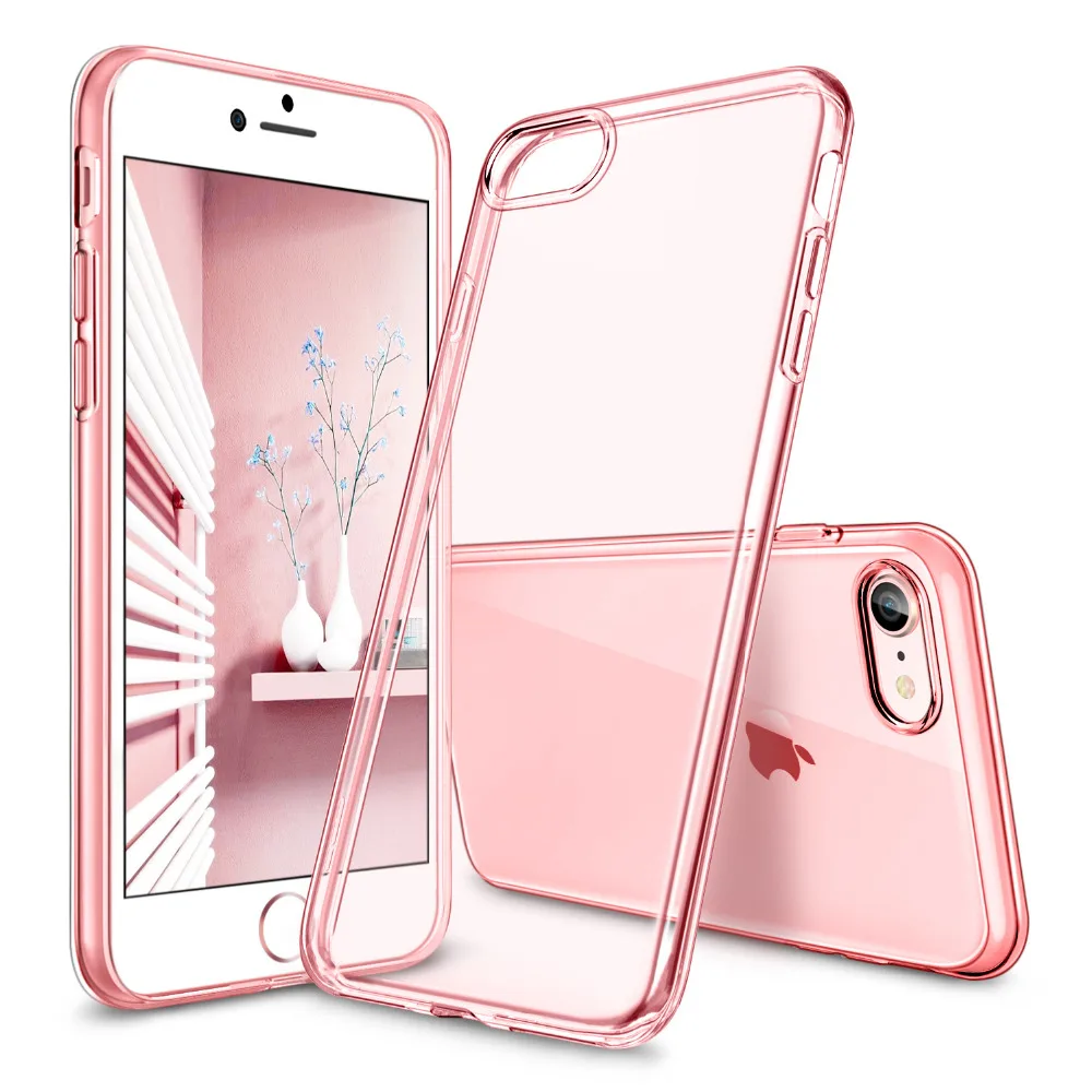 Чехол для iPhone 8/8 Plus, ESR Мягкий ТПУ бампер прозрачный чехол 0,8 мм ультра тонкий светильник Желейный чехол Чехол для iPhone8/8 Plus/7/7 P