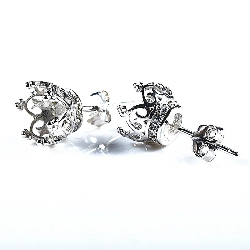Серьги гвоздики с жемчугом или круглыми бусинами 7 х7 мм|stud earrings|earrings whiteearrings white gold