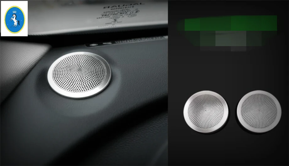 

Yimaautotrims Auto Accessory Front Side Stereo Speaker Audio Sound Cover Trim 2 Pcs Fit For Jaguar XF / XE 2016 2017 2018 2019