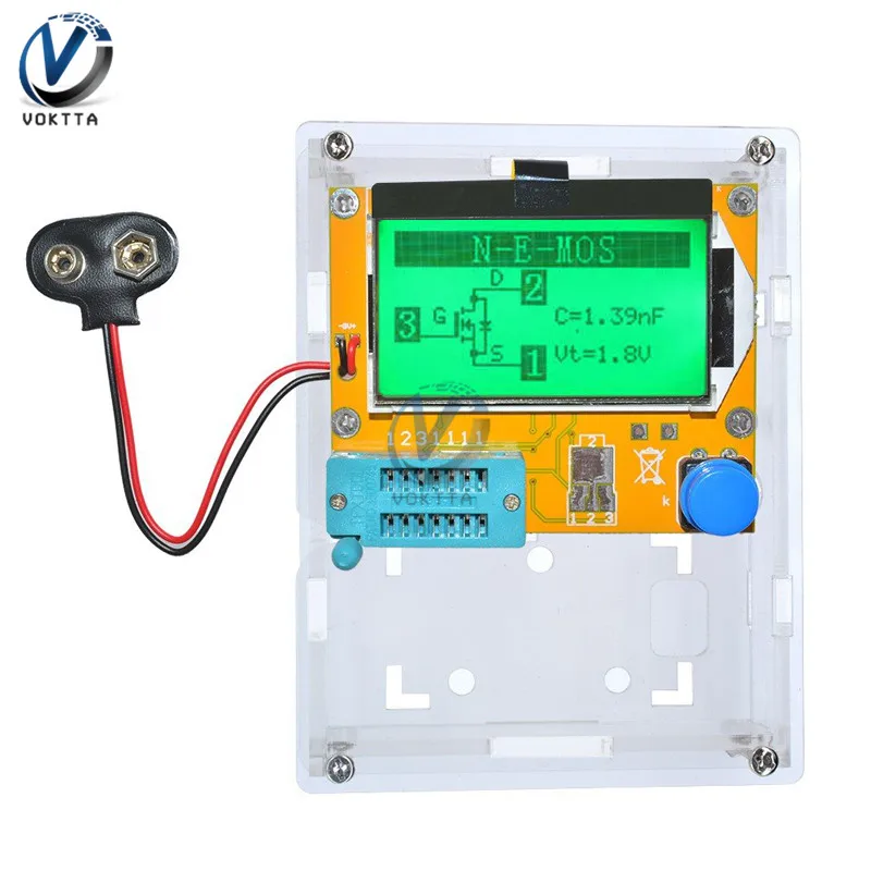 V2.68 ESR-T4 Mega328 цифровой Транзистор тестер Диод Триод Емкость ESR метр для MOSFET/PNP/NPN LCR 12864 ЖК-экран тестер