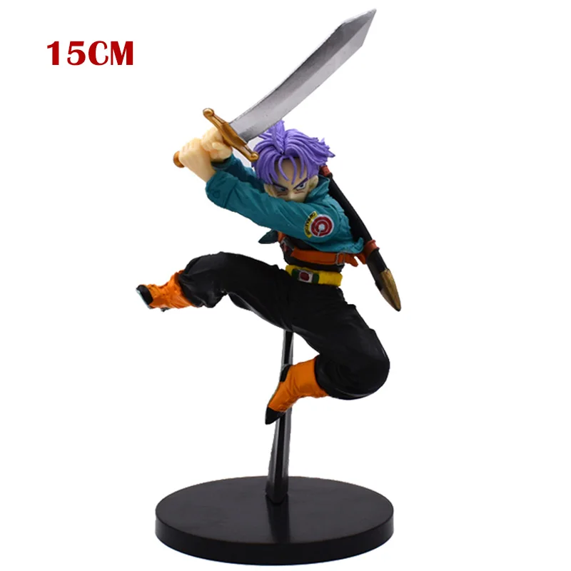 no box 3 стиля 15-24 см Dragon Ball Z BWFC Super Saiyan trunks Сон Гоку фигурка ПВХ фигурка модель драконьего мяча детские игрушки - Цвет: no box