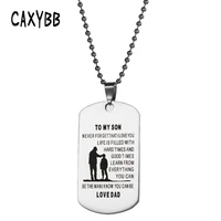 new personalized dog tag necklaces stainless steel military necklace father give son of the gift father s day necklace
