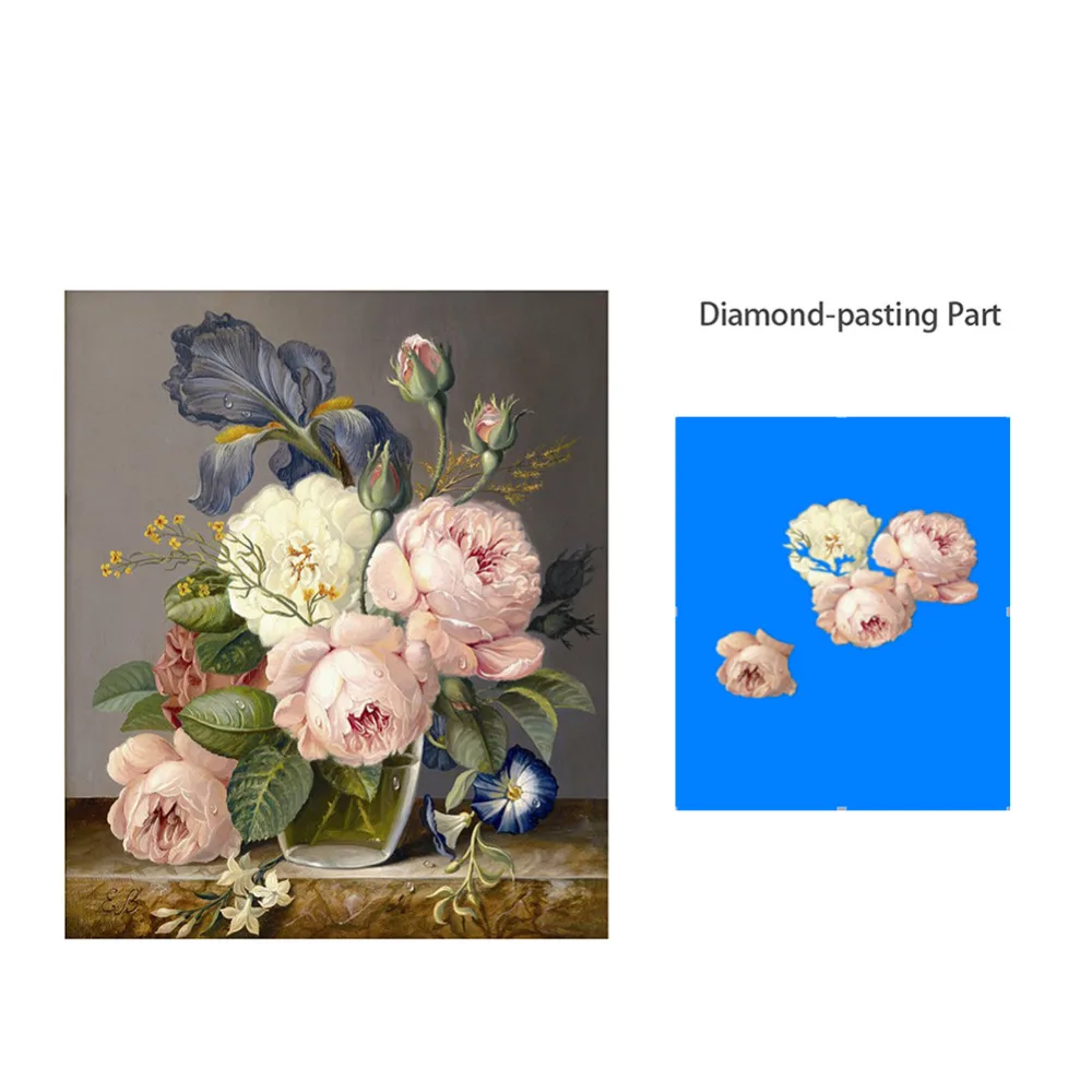 5D красивый пион узор Павлин Вышивка Сделай Сам Алмазная картина хороший мозаика