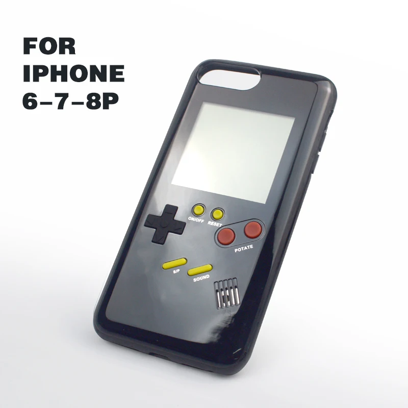 For iphone 6p-7p-8p Данные лягушка тетрис игровые консоли для iPhone чехол Мини Портативная игра для iPhone 6/6s Ретро Чехол для игровой приставки для iPhone 7 8P X/XS - Цвет: For iphone 6p-7p-8p