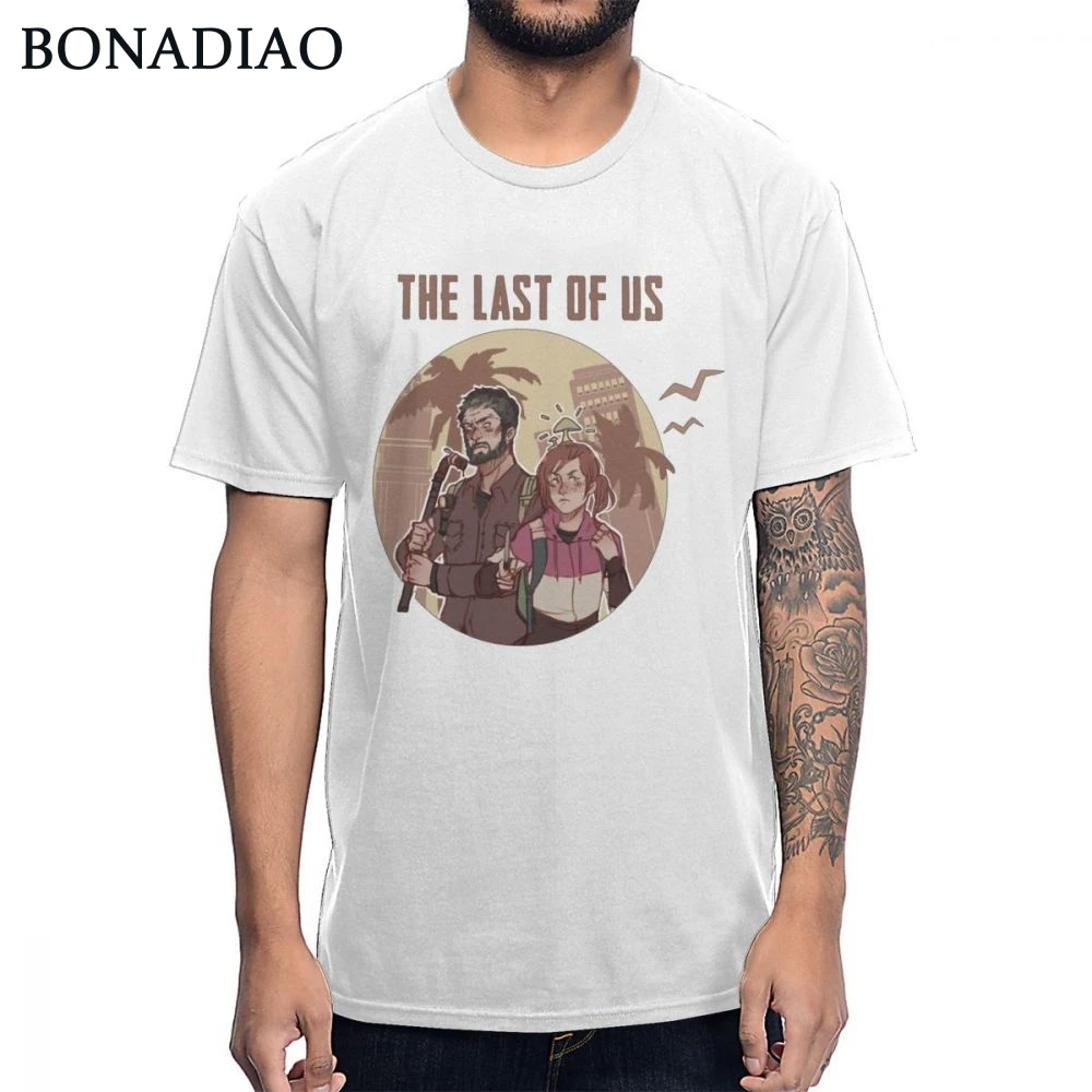 

The Last Of Us T Shirt Man Fashion Summer Streetwear Homme Tee Shirt Organic Cotton Plus Size Tee Shirt