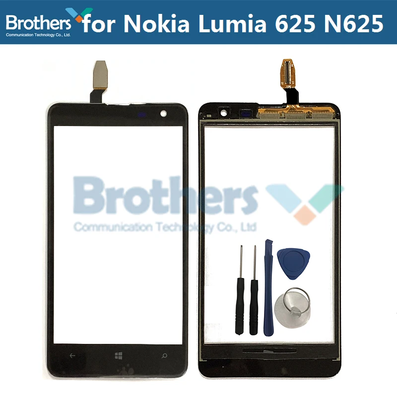 

For Nokia Lumia 625 Touch Screen Digitizer Glass with Logo for Nokia N625 Touch Screen Glass Lens Phone Repair Part Test Working