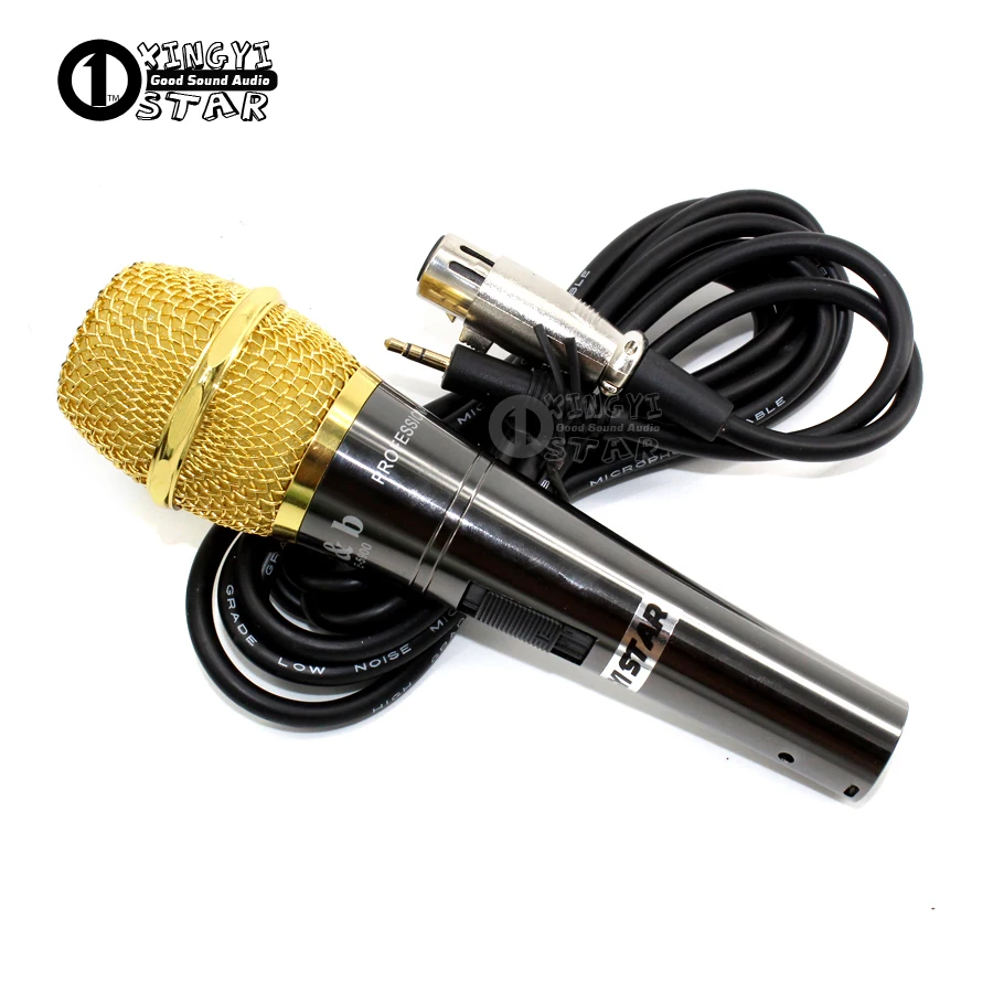 

Professional Wired Studio Recording Mic Condenser Microphone 3.5mm Jack Cable With Windscreen For Computer PC Sing Karaoke Mixer