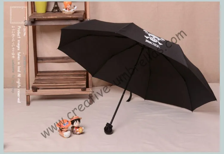 (6pcs/lot)three fold hand open skull supermini pongee cloth waterproof water repellent pocket umbrella bag skeleton mini parasol | Дом и сад
