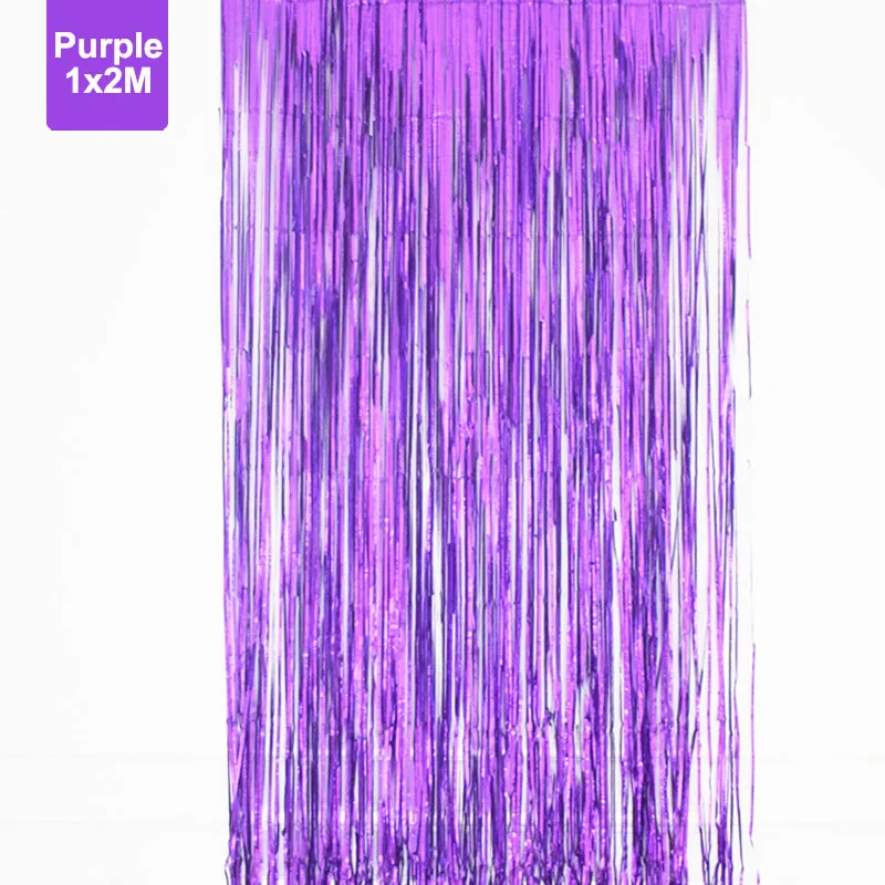purple 1x2 м украшение на день рождения золотые, серебряные, металлические блестки из фольги, бахрома, занавес, свадебная фотография, фон, занавес, реквизит для фотосессии - Цвет: purple