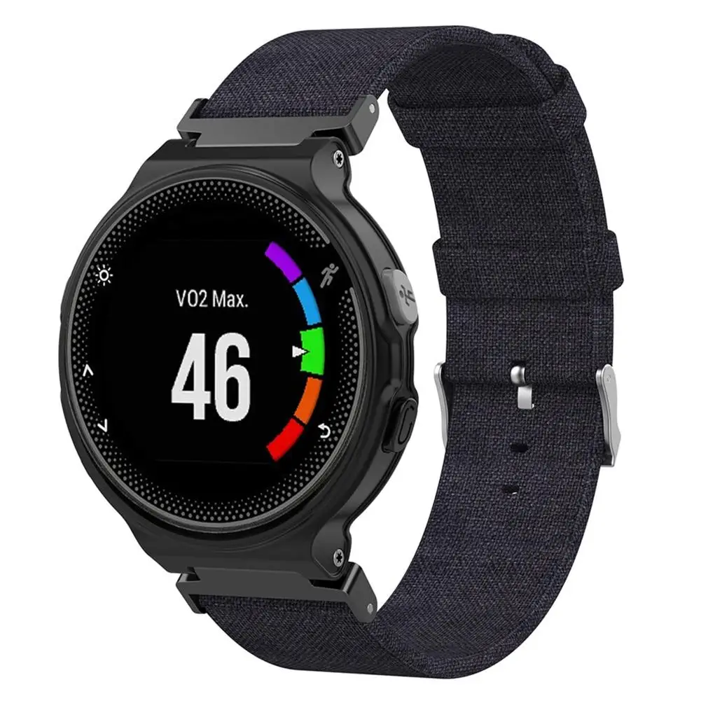 Новинка для Garmin Forerunner 220 230 235 630 620 735 Смарт-часы, Холщовый Спортивный Браслет, ремешок на запястье, аксессуары для наручных часов