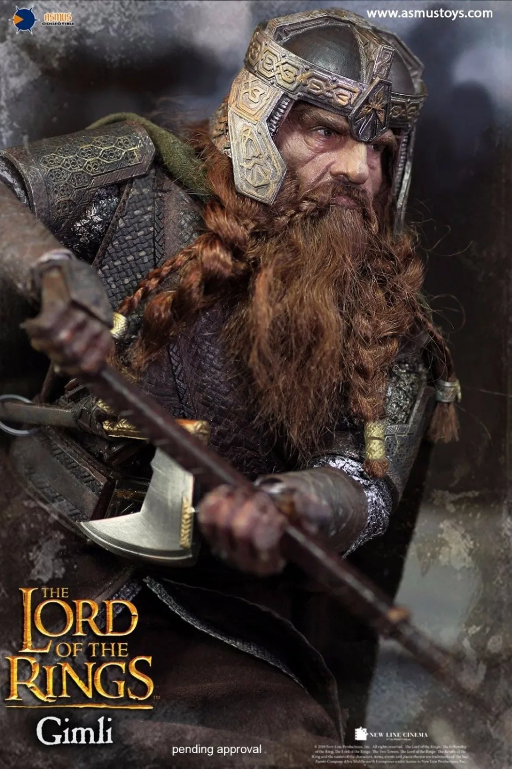Игрушки Асмус Властелин колец серии: Карликовый воин Gimli 1/6 фигурка дешевая стоимость доставки в Глобальный