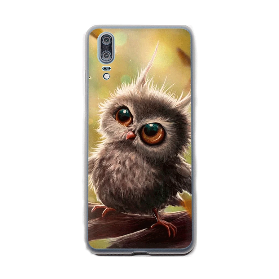 Милый чехол для телефона с рисунком совы Huawei Y5 Y6 Y7 Y9 Mate 10 20 Pro Lite Nova 2 3 2i 4i 4