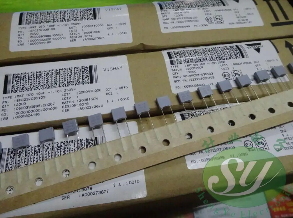 2019 горячая распродажа 20 штук/50 шт VISHAY MKT370 0 01 мкФ/250v 10nf 103 новый самый популярный