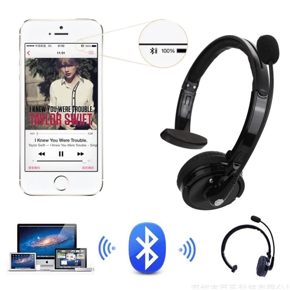 Для водителя грузовика шумоподавление беспроводные наушники Boom Mic Bluetooth