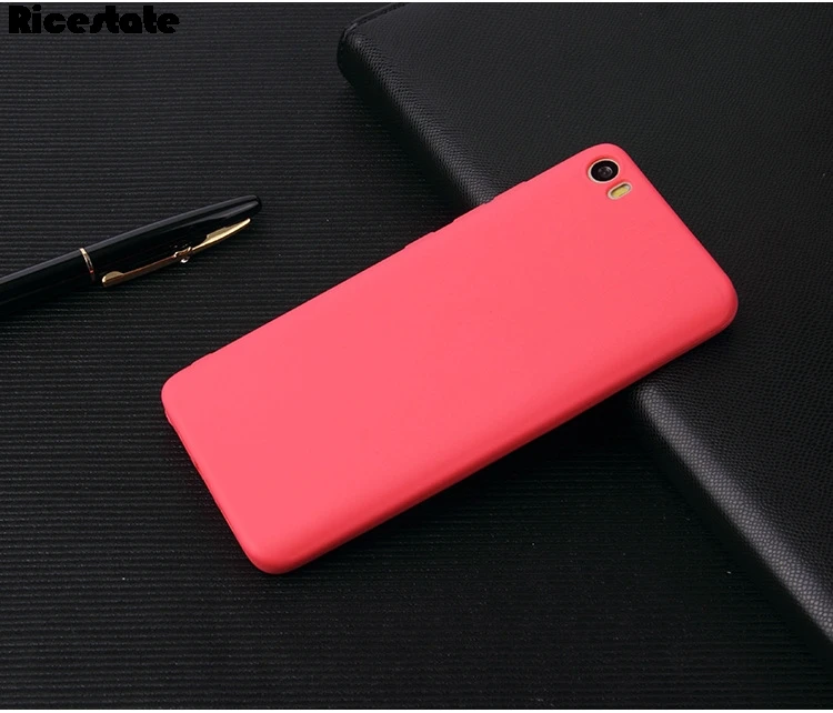 Для Xiaomi Mi 5 ультратонкие, прозрачные и матовые яркие однотонные мягкие чехол для Xiaomi Mi 5 Задний защитный силиконовый чехол - Цвет: Красный