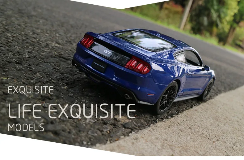SAINTGI 2015 Ford Mustang GT Форсаж 1:24 модель автомобиля детские игрушки Diecast Отступить Свет