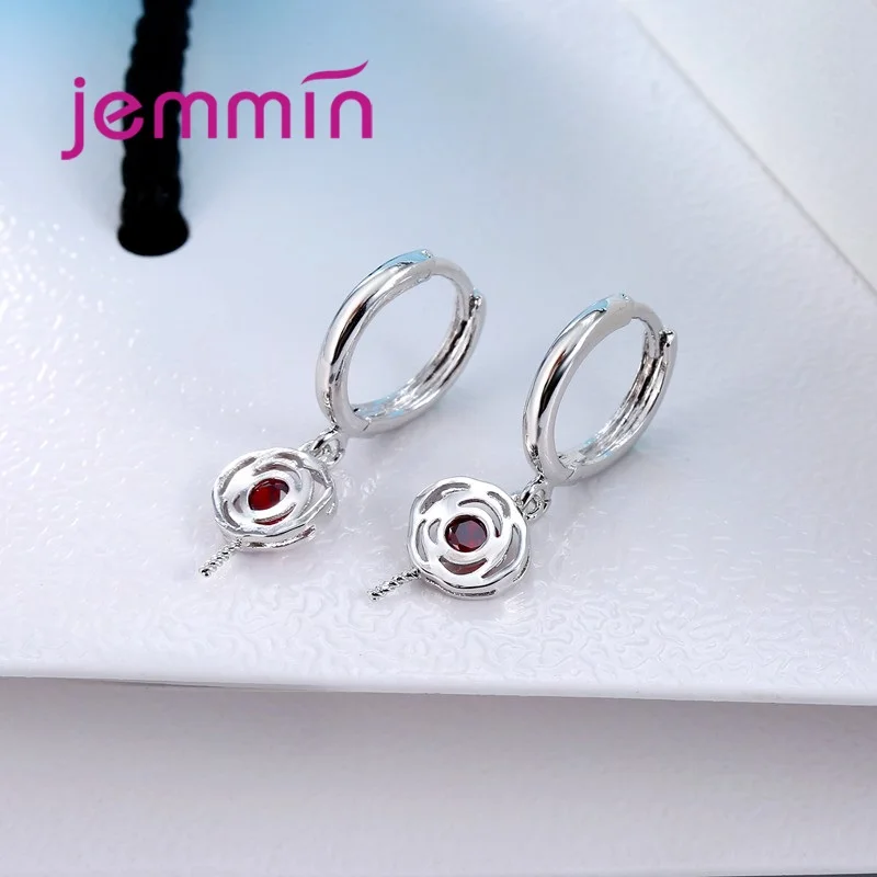 Женские серьги кольца из серебра 925 пробы с фианитом|hoop earrings|earrings forearrings for women |