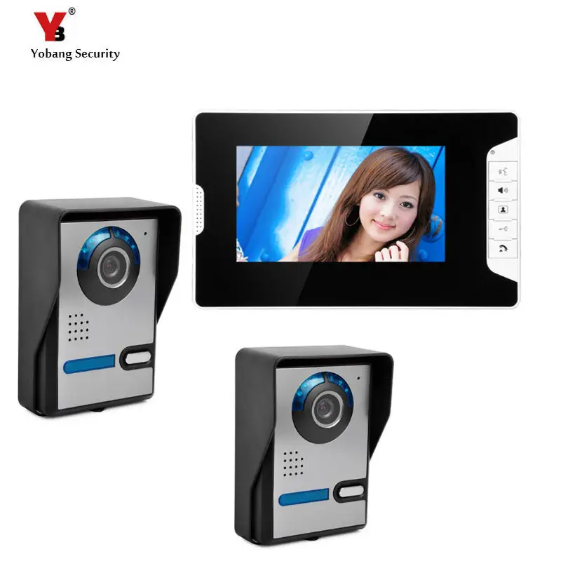 Фото Yobang Security 7 ''TFT LCD проводной видеодомофон визуальный громкоговоритель система