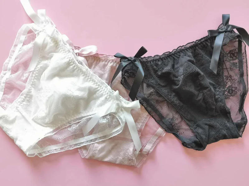 Men Lingerie Underwear Lace Bikini Briefs Underpants with Bulge Pouch Sexy Gay Male Panties Sissy Lingerie Undies jockstrap