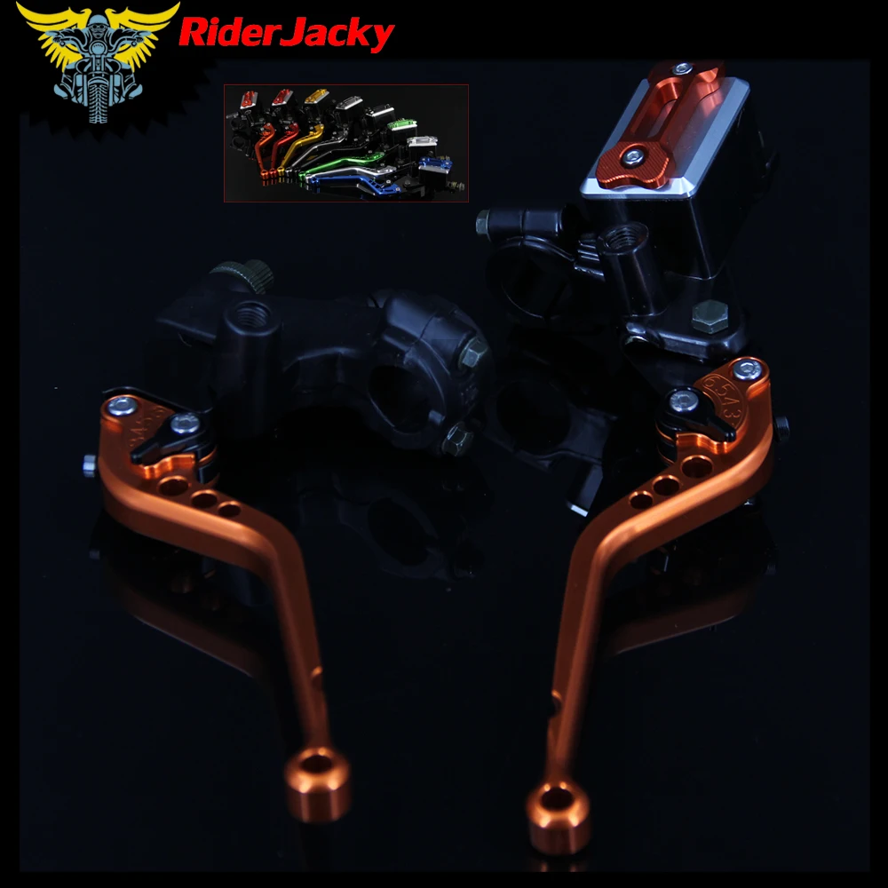 RiderJacky CNC Оранжевый Основной цилиндр мотоцикла резервуар Гидравлический