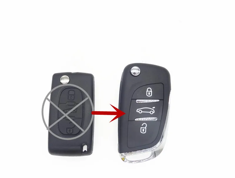 Чехол для автомобильного ключа AUTEWODE Citroen C5 C4 Hatch Coupe VTR C6 C8 C2 Berlingo Xsara Picasso CE0523 VA2 Blade Fob