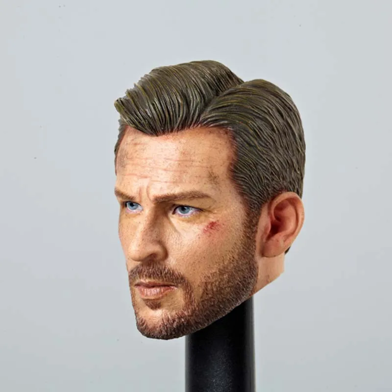 Mnotht 1/6 солдат аксессуар голова лепить Американский капитан COD вырезанная Мужская