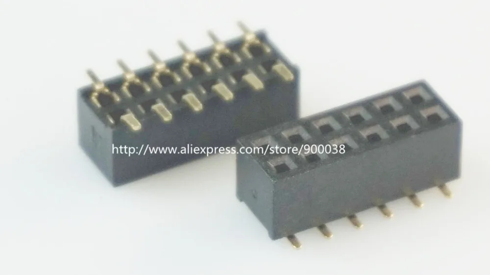 10 шт. 2x6 P 12 Pin 2 0 мм гнездовой штырьковый разъем двухрядный поверхностный монтаж SMT