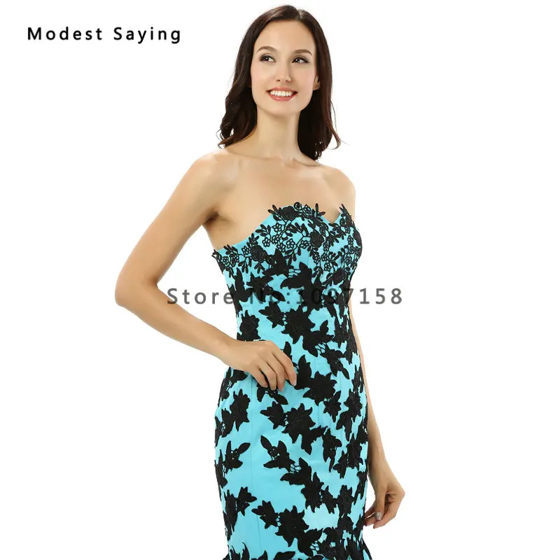Новое поступление 2017 синие и черные кружевные вечерние платья сексуальное