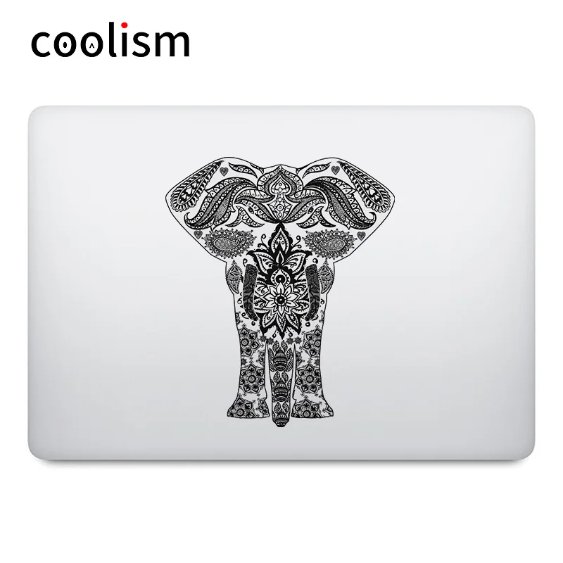 Мандала Слон Красочные ноутбука Стикеры для MacBook Air Pro retina Touch Bar 11 12 13 15 дюймов Mac Тетрадь кожи Стикеры