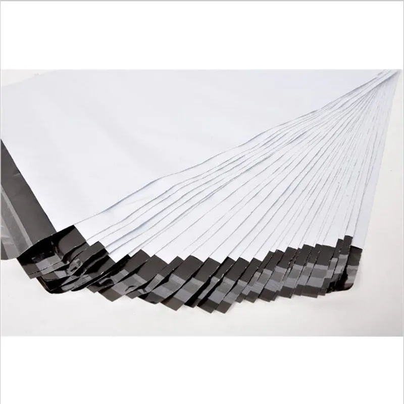 10 шт./лот белая Курьерская сумка курьерские Сумки конверты почтовые пакеты