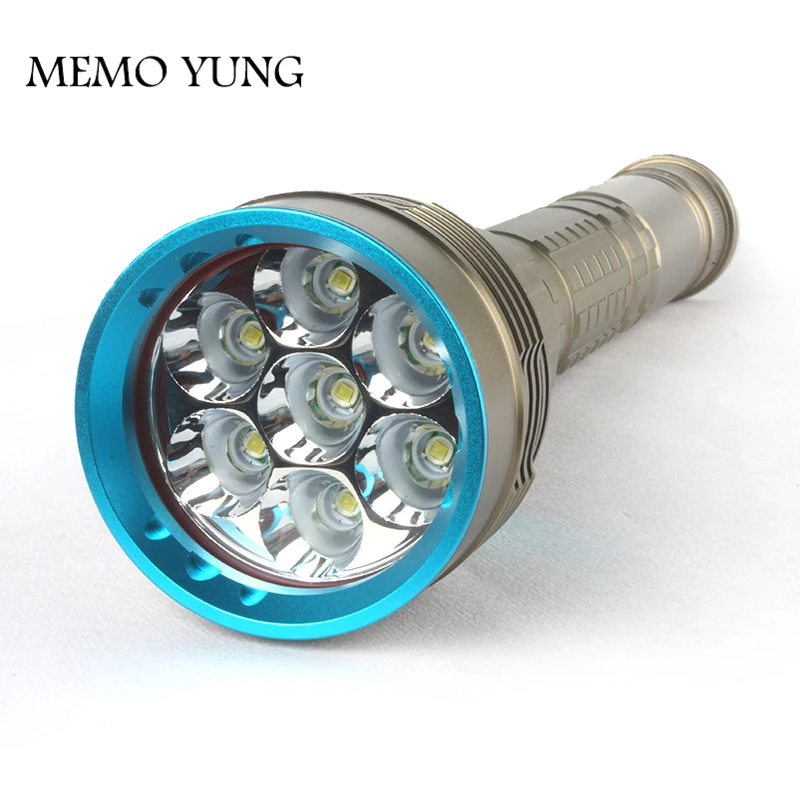 2016 Новый светодиодный фонарик для дайвинга 7x CREE XM L2 U2 14000 люмен Водонепроницаемый