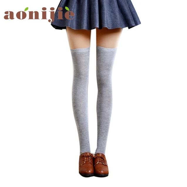 2017 женские Сексуальные Гольфы выше колена зимние теплые для девушек спорта