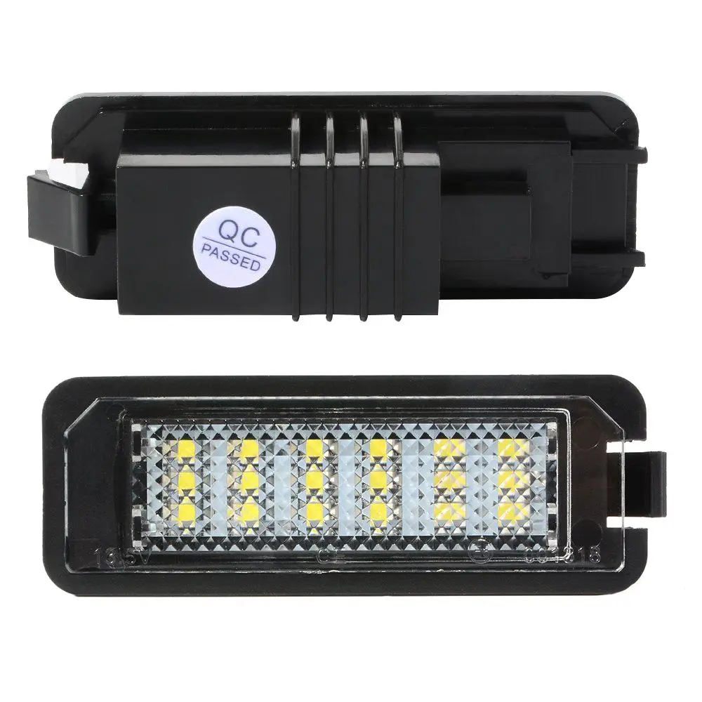 2 шт. номерной знак 18 LED 3528 SMD с декодером для гольфа 4/5/6 жук ПАССАТ поло Seat Altea |
