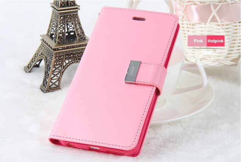 2017 Новый Пункт Богатые Дневник GoosPery Бумажник Телефон Кожаный Чехол Case Для Samsung