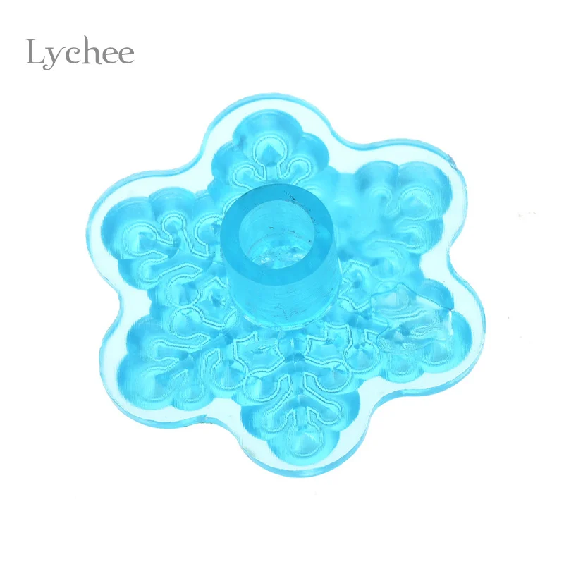 Форма для украшения тортов Lychee Life 1 комплект пластиковая Снежинка штамп