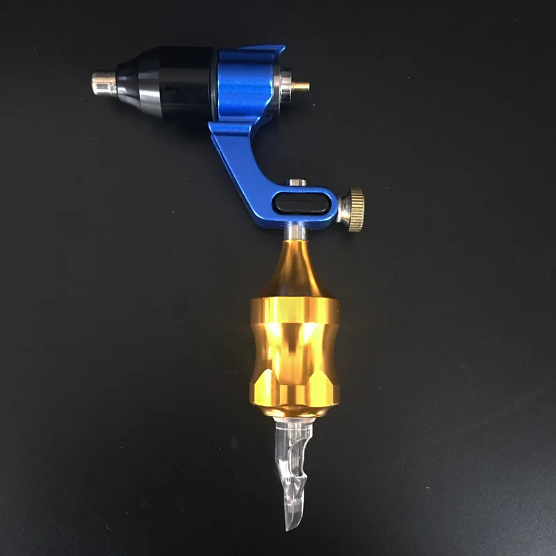 With Cartridge Grip Татуировка роторная машина с татуировочными захватами набор 1 шт. татуировки машины+ 1 шт. Картридж ручка или 1 шт. алюминиевый захват татуировки комплект - Цвет: With Cartridge Grip