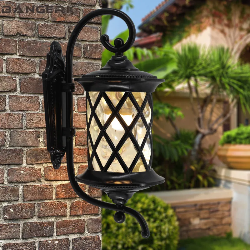 Antique Outdoor LED Wall Lamp Waterproof Rust-proof Porch Lights Aluminum Lighting Sconce lamps Garden Balcony Luminaire | Лампы и