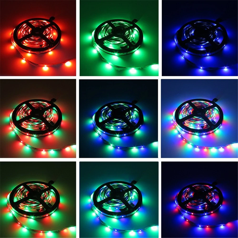 5 м Светодиодная лента RGB 300 LED 3528 SMD водонепроницаемый 44Key пульт дистанционного