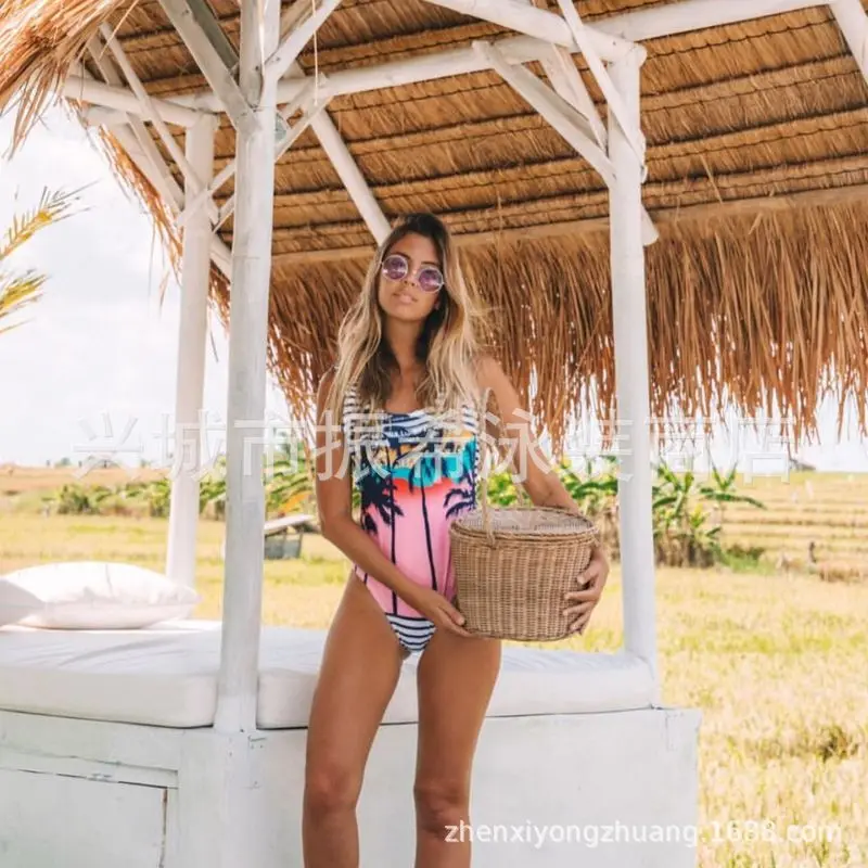 Сексуальные цельные купальные костюмы женский купальный костюм 2019 для девушек